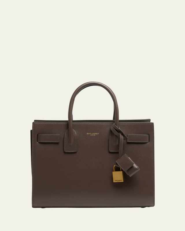 Sac De Jour Baby Top-Handle Bag in Smooth Leather